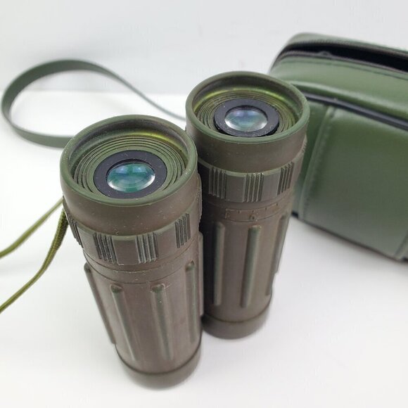 Early Winters Armored Binoculars VTG 8x21 Field 7º Made Japan Zip Bag Paperwork - Picture 8 of 16
